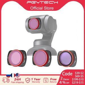 Aksesuarlar Pgytech manyetik cpl vnd 25 69 DJI Osmo Cep için ND/PL Filtre Kiti 3 Kamera 4pack Optik Cam Eylem Kamera Filtreleri