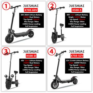 EU USA USA Duty Duty Free Electric Scooters Adulti 48V 52V 60V 1200W 2400W 3200W MOTORI Piegabile 2 Wheels Kick Scooter E-Scooter E