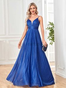 Urban Sexy Dresses Lucyinlove Elegant A-Line Evening Dress 2024 Floor Lenght Backless Formal Deep V-Neck Women