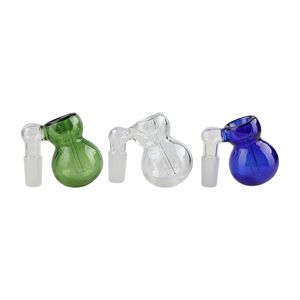 Farbglas Aschefänger Schüssel Bubbler 10 mm 14 mm 18mm männliche weibliche Kalabash -Asche -Schalen für Glaswasser Bongs Dab Rigs Rauchrohre