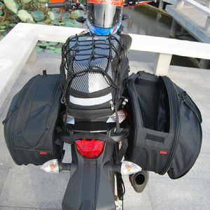2pcs Universal Fit Motorcycle Back Bags Bagage Saddle Bags Sice Store Storage Fork Box, 36-58L
