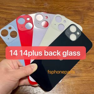 Back Glass Cover for iPhone 14 14 Plus 14 Pro 14Promax Wide Camera Big Hole Housing Cover Replacement