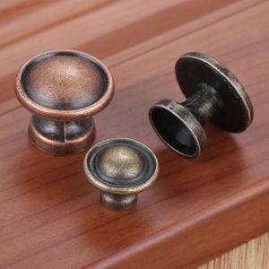 Retro Antique Furniture Handle Single Hole Knobs and Handles Door Handle Cupboard Drawer Kitchen Pull Knob Hardware