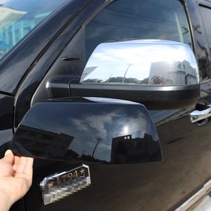 För Toyota Tundra Crew Max 2008-2021 Sequoia ABS Black Car Rearview Side Mirror Dekorera Cover Trim Sticker Exterior Accessorie