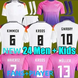 Germanys24 25 camisas de futebol 2024 Jogador de fãs da Copa da Europa Versão Kroos Hummels Gnabry Werner Musiala Reus Muller Muller Men camisetas Kits Kits 2025havertz