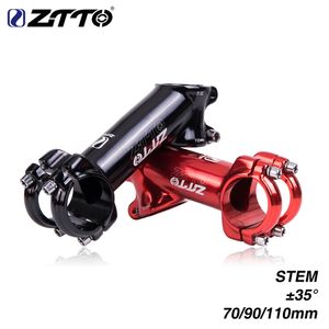 ZTTO Bisiklet Parçaları MTB Yol Bisikleti STEM 70 90 110mm 35 Derece Yüksek Mukavemetli Hafif 31.8mm AM için XC için Parlatılmış