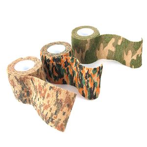 Hunt Disguise Plastic Wrap Tape Self Adhesive Retractable Sports Protector Ankle Knee Arm Bandage Outdoor Camouflage Tape