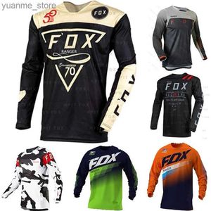 Cycling Shirts Tops 2022 Motorcycle Off road Mountain Enduro Bicycle Clothing Motorcycle Downhill T-shirt Cavalry Womens Bicycle Jersey BMX Y240410