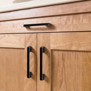 Zinc Aolly Black Kitchen Cabinet Door Handles American style Wardrobe Cupboard Door Pulls Drawer Knobs Furniture Handle