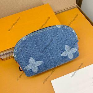 Top -Qualität Denim Blue Wallet Männer Designer -Kartenhalter Fashion Reißverschluss Geldbeutel Frauen Schlüsselbeutel Beutel Beutel Münzversuchung Kartenhalter Make -up -Tasche