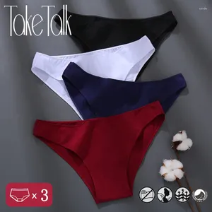 Women's Panties Women Sexy Cotton Solid Color Underwear Simple Style Briefs Low Waist Breathable Female Soft Intimates Lingerie