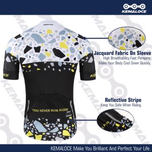 Kemaloce Stylish Pro Cycling Jersey Original Men cykelskjorta Topp Summer Billiga Drop Ship Bike Wear Clothing Passale Pris