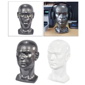 Erkek Manken Kafa Modeli Gerçekçi Adam Kukla Peruk Mankeni Şapka Güneş Gözlüğü Gözlük Kulaklık Ekran Stand Manikin Head