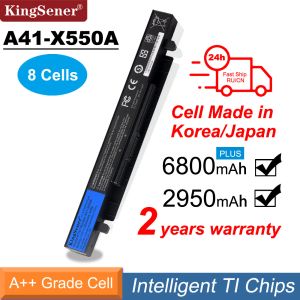 Batterien 14,4 V 6800mAh Korea Cell New A41X550A Laptop -Batterie für ASUS A41X550 X450 X550 X550C X550B X550V X450C X550CA X452EA X452C