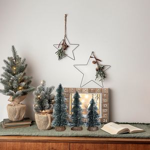 15-30cmミニクリスマスツリーパインツリーDIYホームテーブルのためのクリスマス装飾ナビダドクリスマス装飾
