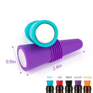 Silicone Wine Bottle Stopper Leak Proof Beer Whiskey Bottle Cap Champagne Accessories Closer Wine Cork Plugs Lid Bar Accessories