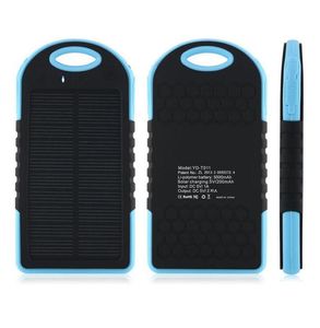 Whole 5000Mah 2 USB Port Solar Power Bank Caricatore Batteria di backup esterno con scatola di vendita al dettaglio per iPhone iPad Samsung Mobile Phone8836741