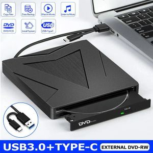 Player 1 PC Extern DVD Drive USB 3.0 Typec Dual Interface Readwrite Recorder DriveFree Mobile Extern Player Writer för PC