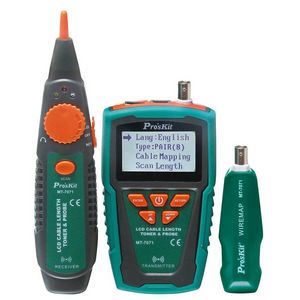 Proskit MT-7071 Network Cable Line Tester Line Finder LCD Audio Cable Length Line Checker Line Patrol Instrument