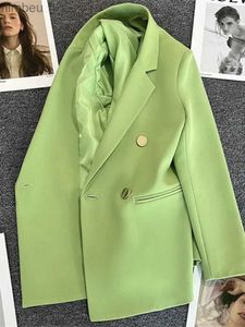 Kvinnors kostymer Blazers 2023 Spring Autumn New in Women's Jacket Chic Elegant Casual Sports Women's Suit Korean Fashion Luxury Jacket For Women Blazers C240410