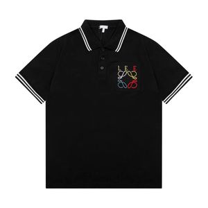 24DESIGNER POLO SHIRTS MEN LUXURY POLO CARICOMEN POLO Tシャツヘビ蜂レタープリントファッションハイストリートメンズポロス