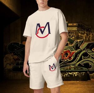 Designer Men's Tracksuit Casual Sports Cirta Summer shorts de fitness shorts de traje masculino de manga curta de duas peças