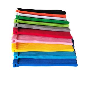 50pcs Adhesive Fastener Tape cable ties Magic Hook Loop stick bulcker Belt Bundle Wire Line Strap cord