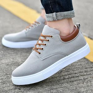 Casual Shoes Large Size Men's Fashion Trend Board Lace-up Rubber Sole Cloth All-match Trendy