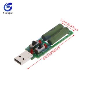 USB -Widerstand DC Elektronische Last mit einstellbarem Schalter 5V 1A/2A/3A Batteriekapazitätsspannungswiderstand Tester