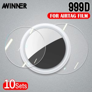 5st HD TPU Film för AirTag Key Finder Protective Films för Airtags Pekskärm Limhäftande HD Ultra-Clear Round TPU-omslag