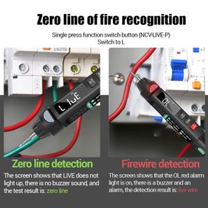 Aneng Mini Pen Multimeter 6000カウントDigital Multimeter with LCD Backlight Flashlight NCV電圧電流テスターメーター