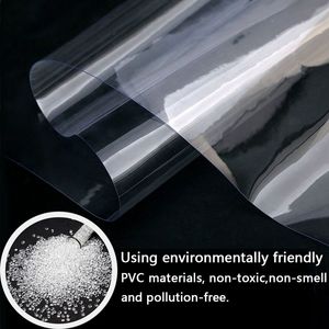 Big Size 0.35mm Thick Transparent PVC Tarpaulin Garden Plants Waterproof Tarp Cloth Car Shed Rainproof Windproof Shade Cover