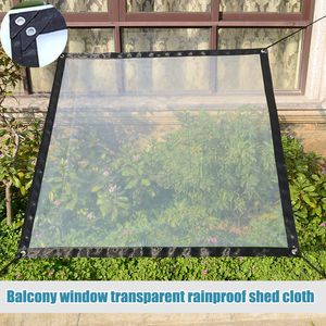 Transparent Rainproof Shed Cloth Tarpaulin Lightweight Waterproof Tarp Cover Tent Shelter SNO88