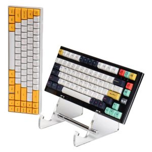 Acessórios Display Teclado Stand acrílico transparente branco/preto camada única coleta mecânica coleta de rack de teclado bandeja de bandeja