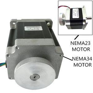 NEMA17 NEMA23 NEMA 34 Stepper Motor Positionierungshandrad 5 mm 6,35 mm 8 mm 14 mm Innenlochmotor für CNC -Dual / Doppelwellenmotor