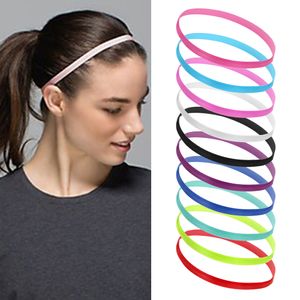 Donne Wide Sport Sports Yoga Headband Attregamento per capelli ASTIC Solid Hair Band Boho Turban Hair Accessori 10 colori Dropship