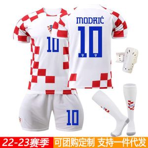 Футбольные майки 2223 Хорватия Home Away Mational Sational Team Dersey Football Kit 10 Modric Cup New