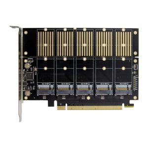 Karty PCIE 5port M2 Key B SATA3.0 Karta ekspansji SSD JMB585 PCIE SATA M.2 NVME PCIE CARTER