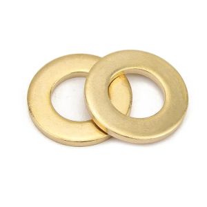 10/50pcs M2 M2.5 M3 M4 M5 M6 M8 M10 M12 High Quality Solid Brass Copper Flat Washer Plain Gasket Pad GB97 DIN125