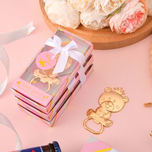 (20 peças/lote) Favores de casamento e festa do amor Crown Bear Bottle Favors para presentes de festa de aniversário do chá de bebê para convidados