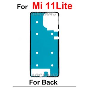 För Xiaomi 6 8 9SE 10 11 9 Lite Ultra 12 11T Pro CC9PRO 11U Bakdörr Housing Sticker Mi 10Lite 11Pro Bakskydd Limlim