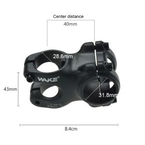 Cykelstamaluminiumlegering smide 31,8*28,6*40mm +3 ° Mountain Bike Cycling Accessories