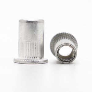 M3 M4 M5 M6 M8 M10 M12 Aluminum Alloy Rivnut Flat Head Threaded Insert Nutsert Cap Rivet Nut