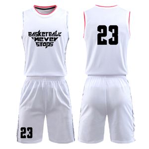 Männer Basketball Trikots setzt Erwachsene Team Uniformen Sportkleidung Basketball Kit Basketball Training Jersey Shirts Shorts Customs