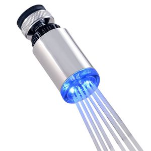 ABS Glow LED musluk musluk çok renkli hızlı yanıp sönen LED musluk ışığı+adaptör Güç Dropshiping'e gerek yok