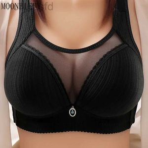 Bras 36-44 B/C Large Cup Underwear for Women Bra Large Size Comfortable No Steel Bra Fashion Bralette Tops Middle Aged Lingerie 240410