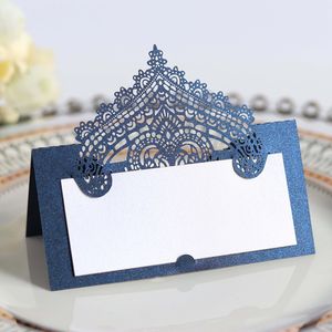 50pcs Laser Cut Table Name Place Cards Message Setting Card Wedding Birthday Baptism Baptism Party Favor Table Dinner Decoration