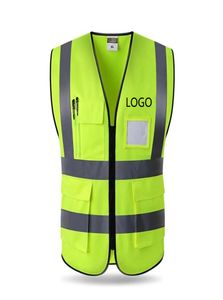 high visibility reflective vest working motorcycle cycling sports outdoor safety clothing multi pockets workwear2088364