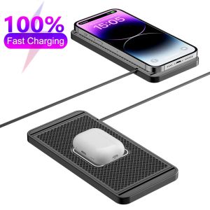 Chargers Wireless Caricatore Caricatore Caricatore Wireless Caring Dock Pad Tipo C a USB C Cavo 100W/5A PD Caricatore di ricarica rapida per iPhone 15