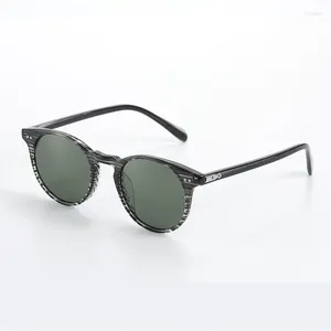 Solglasögon Solglas för kvinnor Sir O'Malley Vintage Round Polarised Men UV400 Shades Eyewear Brand Designer OV5256